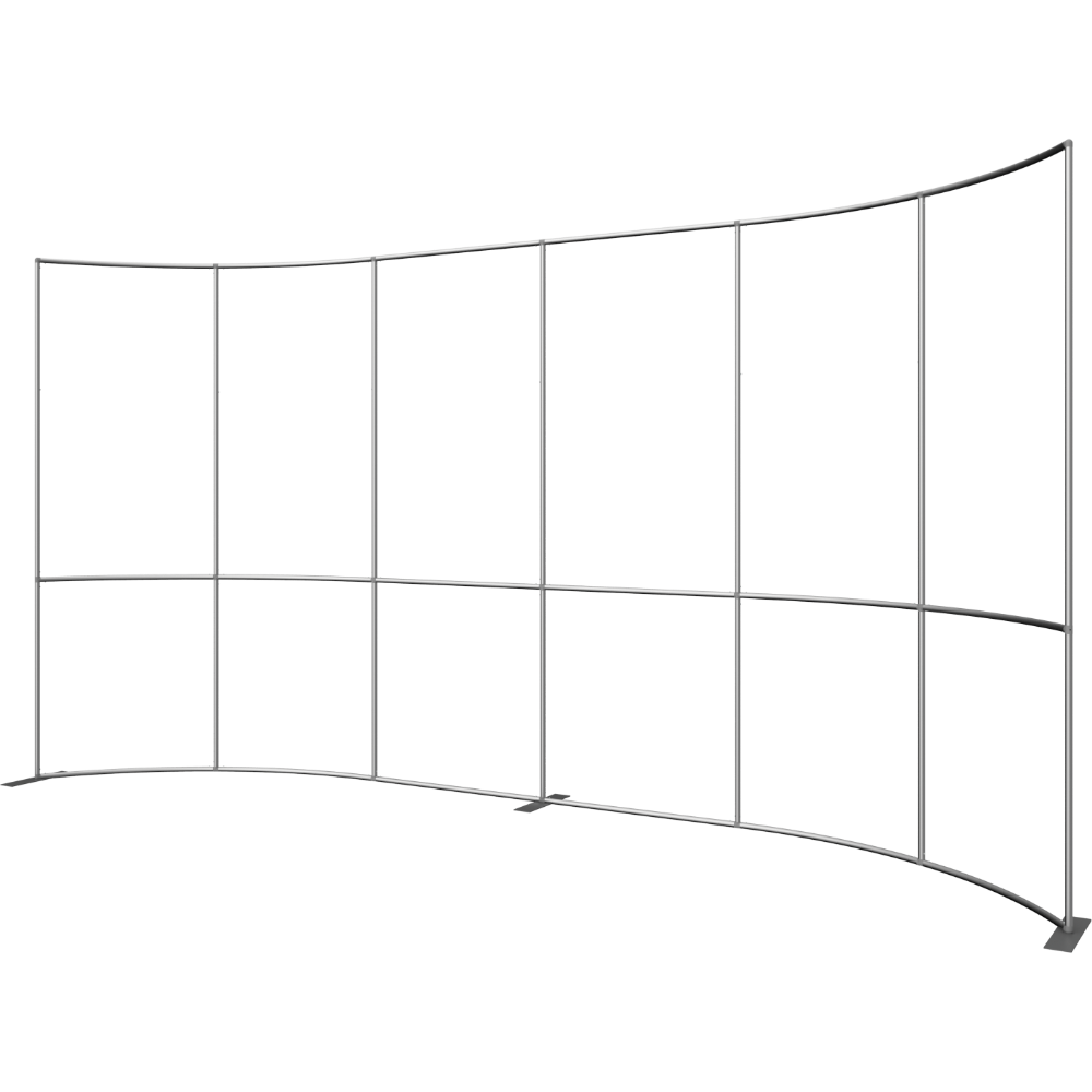 Formulate Master 20ft Horizontal Curve 10ft Tall Fabric Backwall