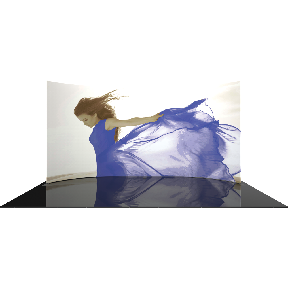 Formulate Master 20ft Horizontal Curve 10ft Tall Fabric Backwall