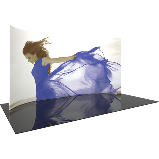 Formulate Master 20ft Horizontal Curve 10ft Tall Fabric Backwall