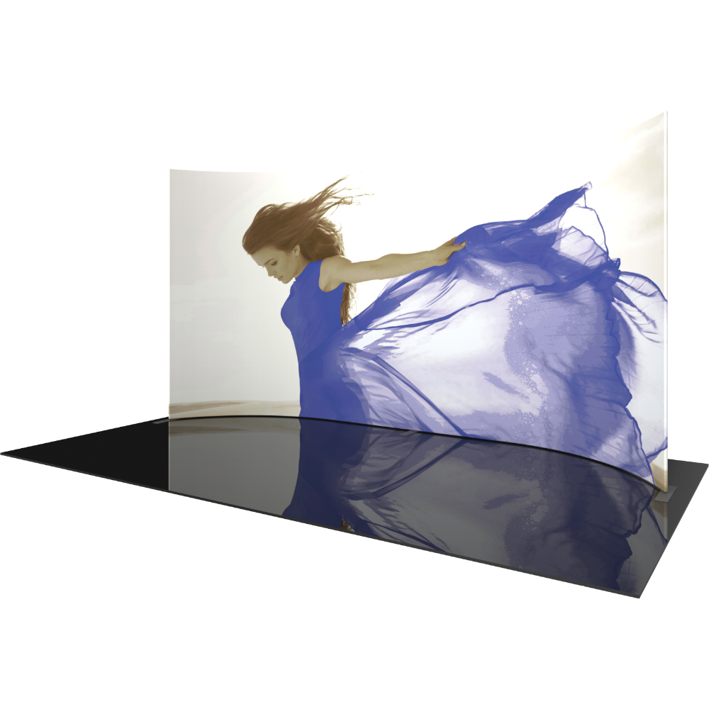 Formulate Master 20ft Horizontal Curve 10ft Tall Fabric Backwall