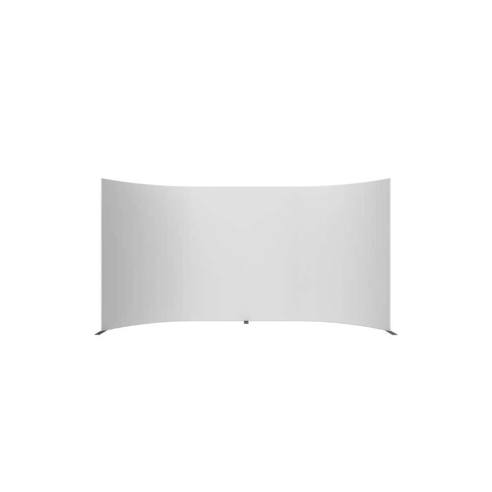 Formulate Master 20ft Horizontal Curve 10ft Tall Fabric Backwall