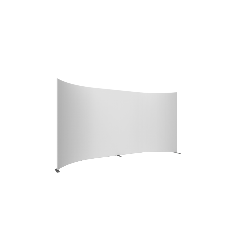 Formulate Master 20ft Horizontal Curve 10ft Tall Fabric Backwall