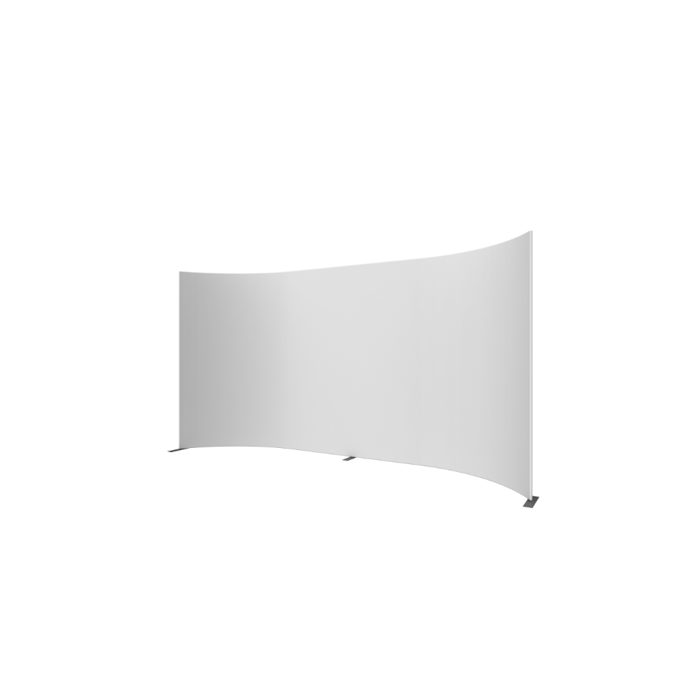Formulate Master 20ft Horizontal Curve 10ft Tall Fabric Backwall