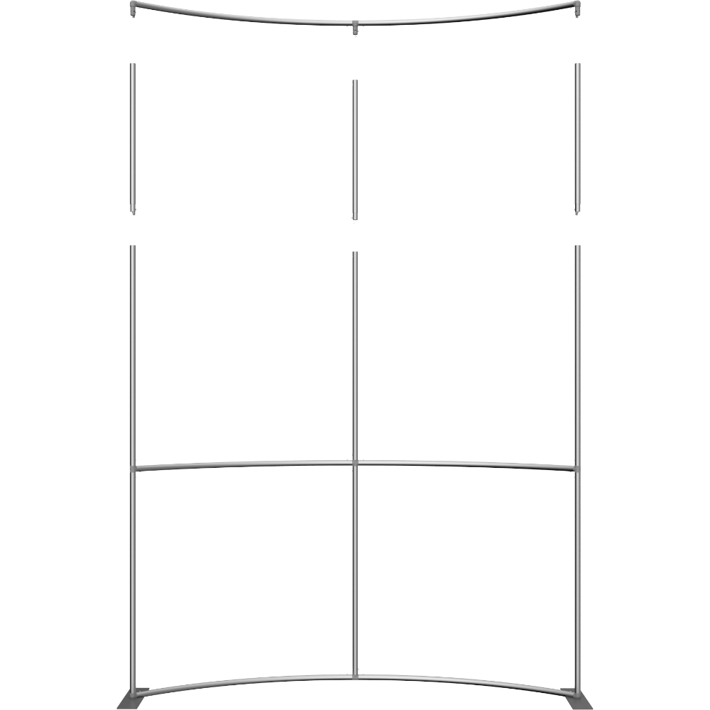 Formulate Master 8ft Horizontal Curve 10ft Tall Fabric Backwall