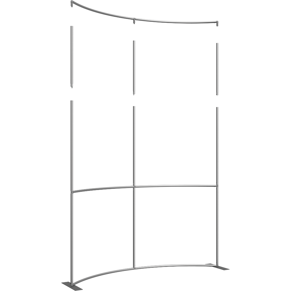 Formulate Master 8ft Horizontal Curve 10ft Tall Fabric Backwall
