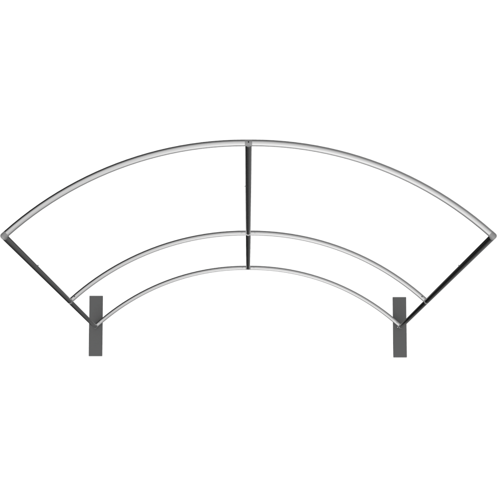 Formulate Master 8ft Horizontal Curve 10ft Tall Fabric Backwall