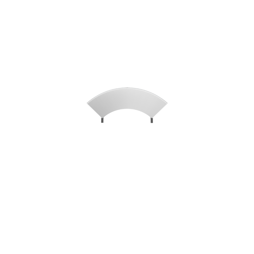Formulate Master 8ft Horizontal Curve 10ft Tall Fabric Backwall