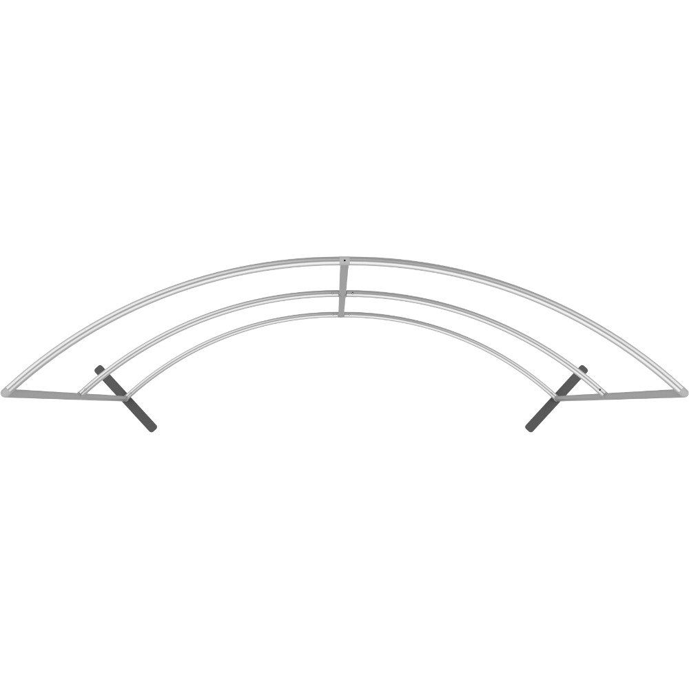 Formulate Master 8ft Horizontal Curve Fabric Backwall