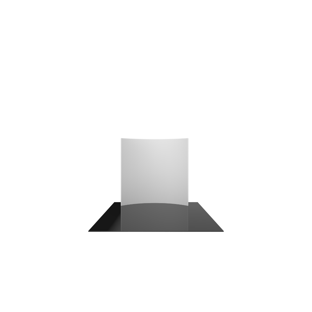 Formulate Master 8ft Horizontal Curve Fabric Backwall