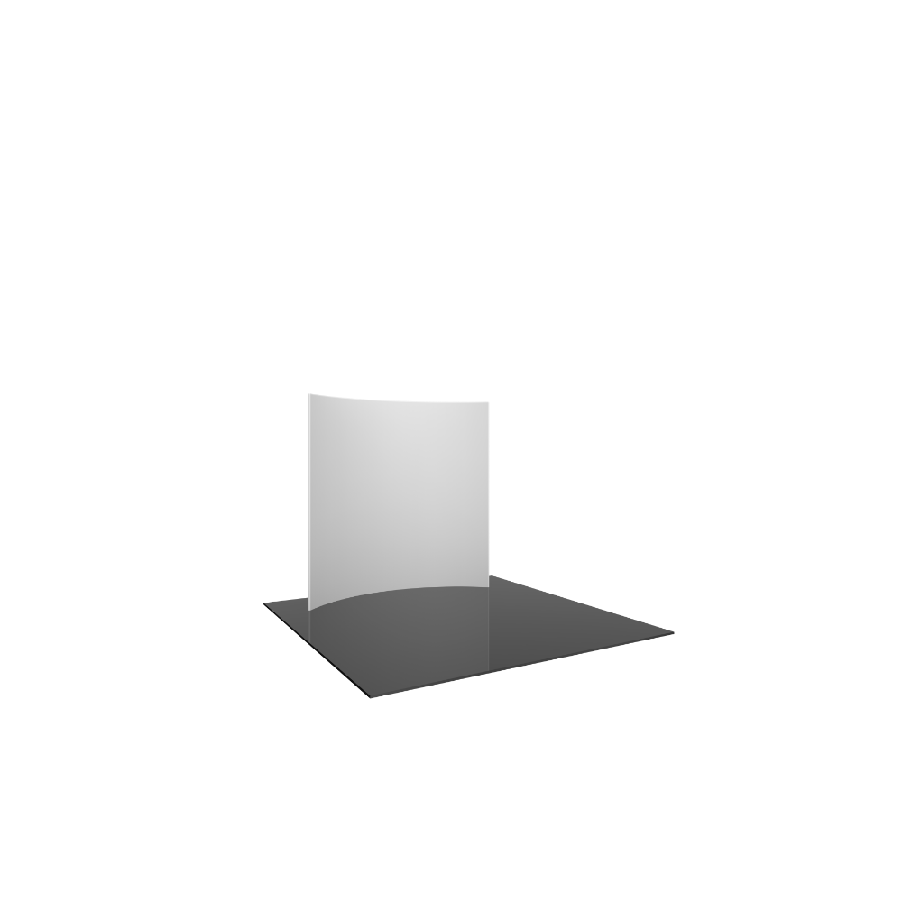 Formulate Master 8ft Horizontal Curve Fabric Backwall