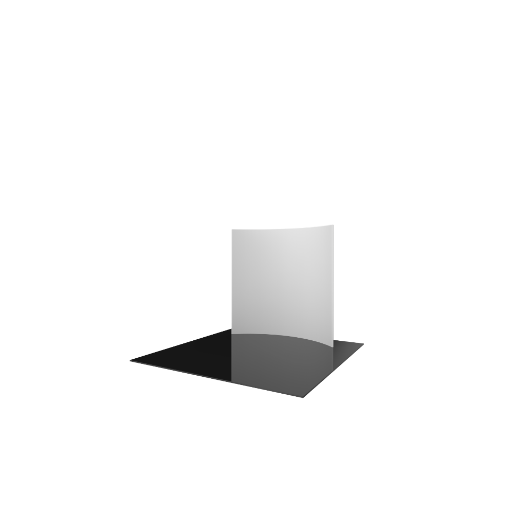 Formulate Master 8ft Horizontal Curve Fabric Backwall