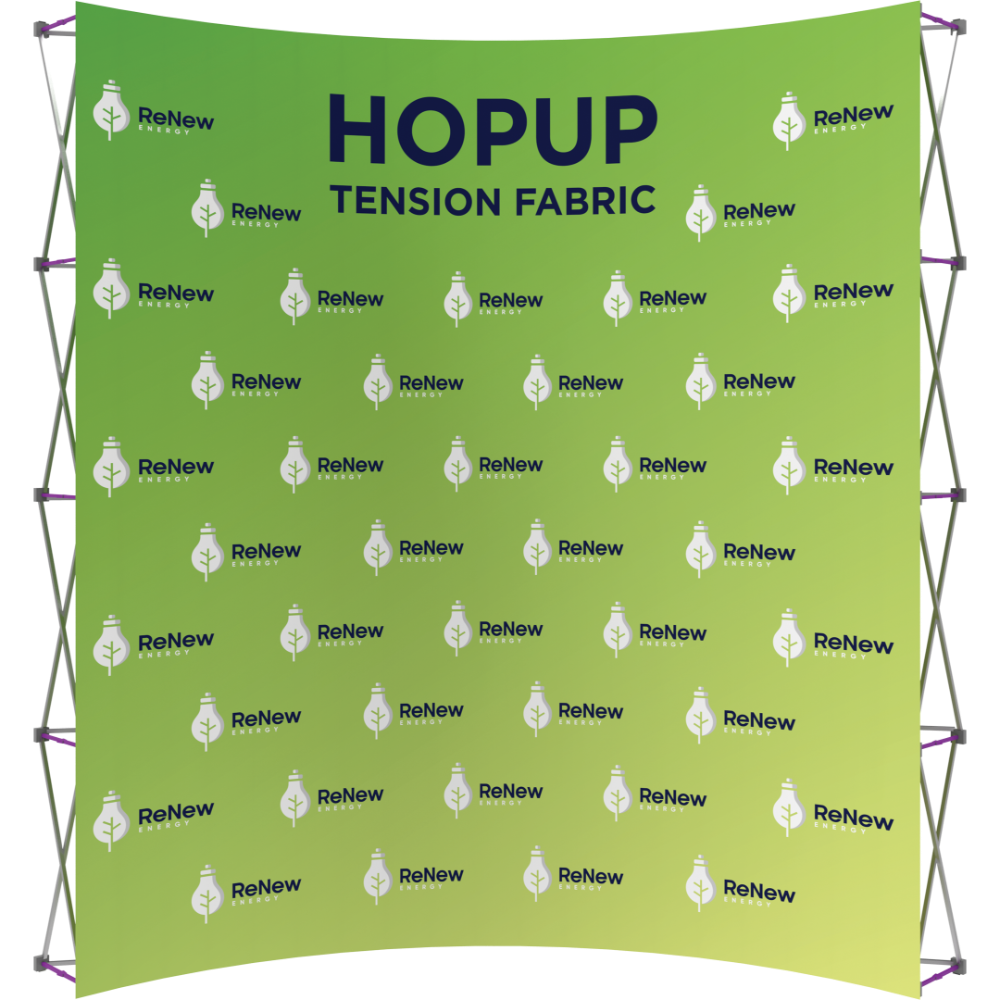 Hopup 10ft Curved Extra Tall Tension Fabric Display