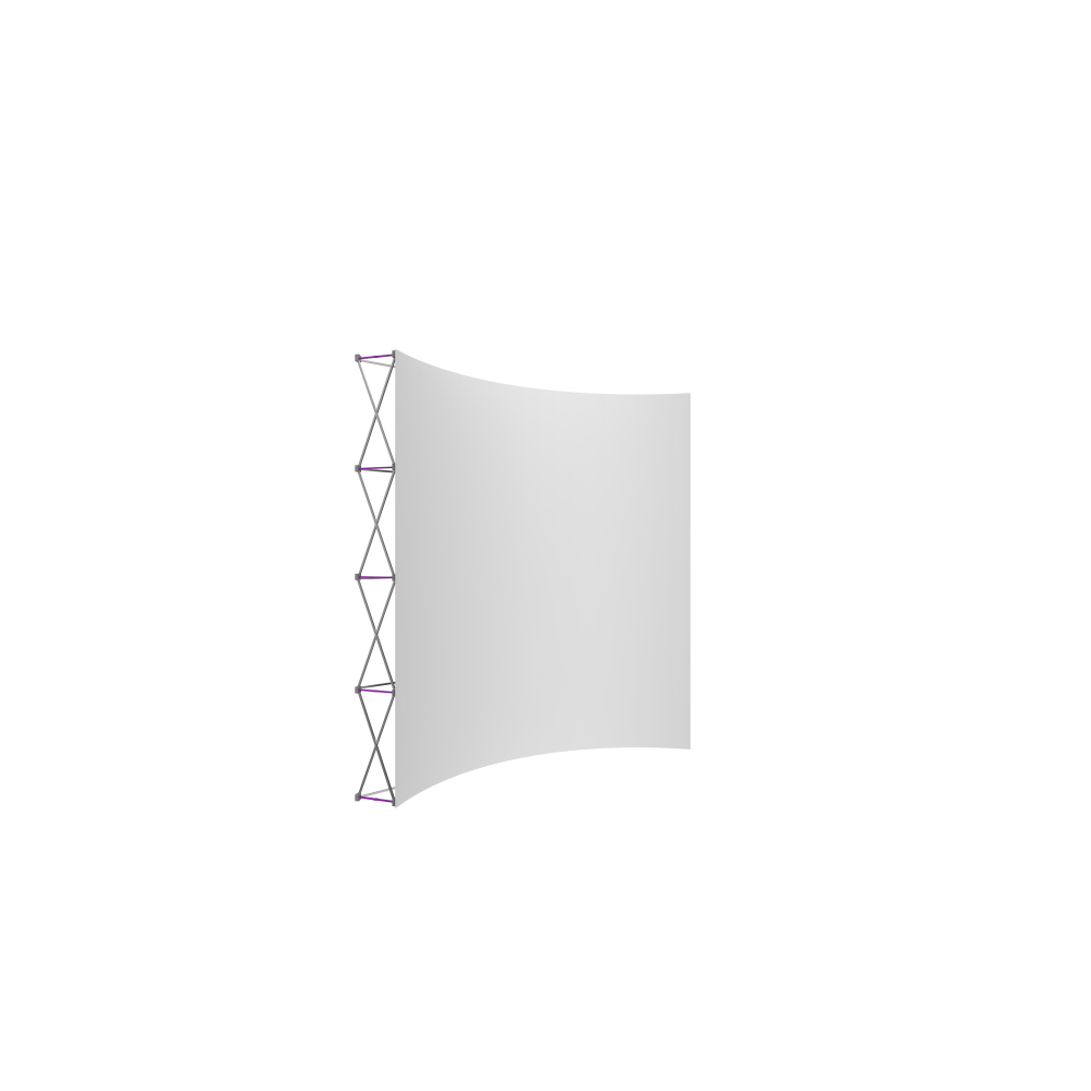 Hopup 10ft Curved Extra Tall Tension Fabric Display