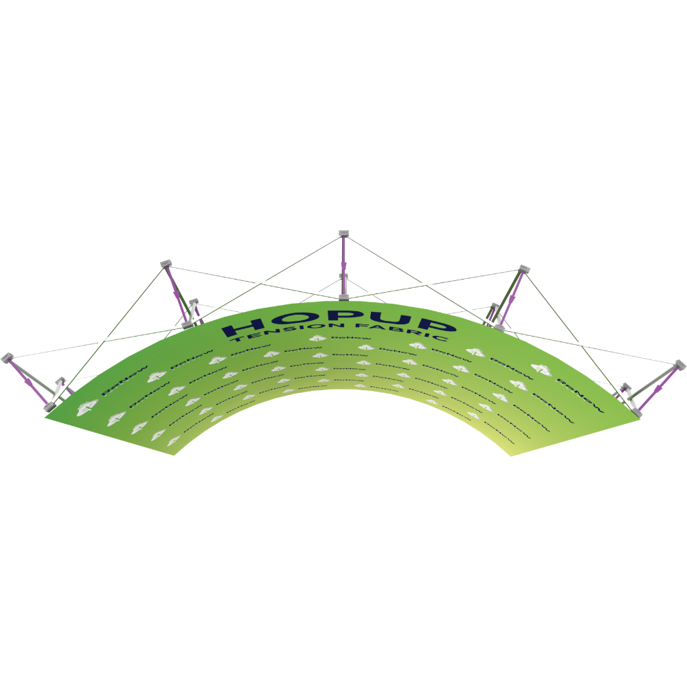 Hopup 10ft Curved Extra Tall Tension Fabric Display
