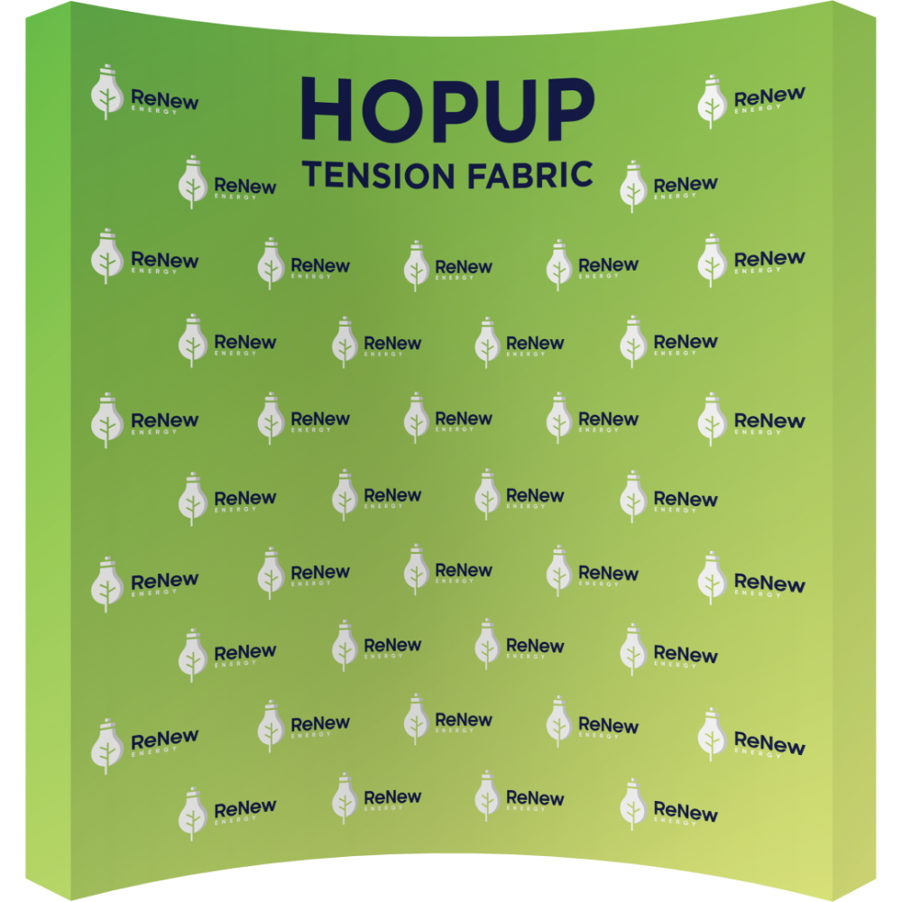 Hopup 10ft Curved Extra Tall Tension Fabric Display