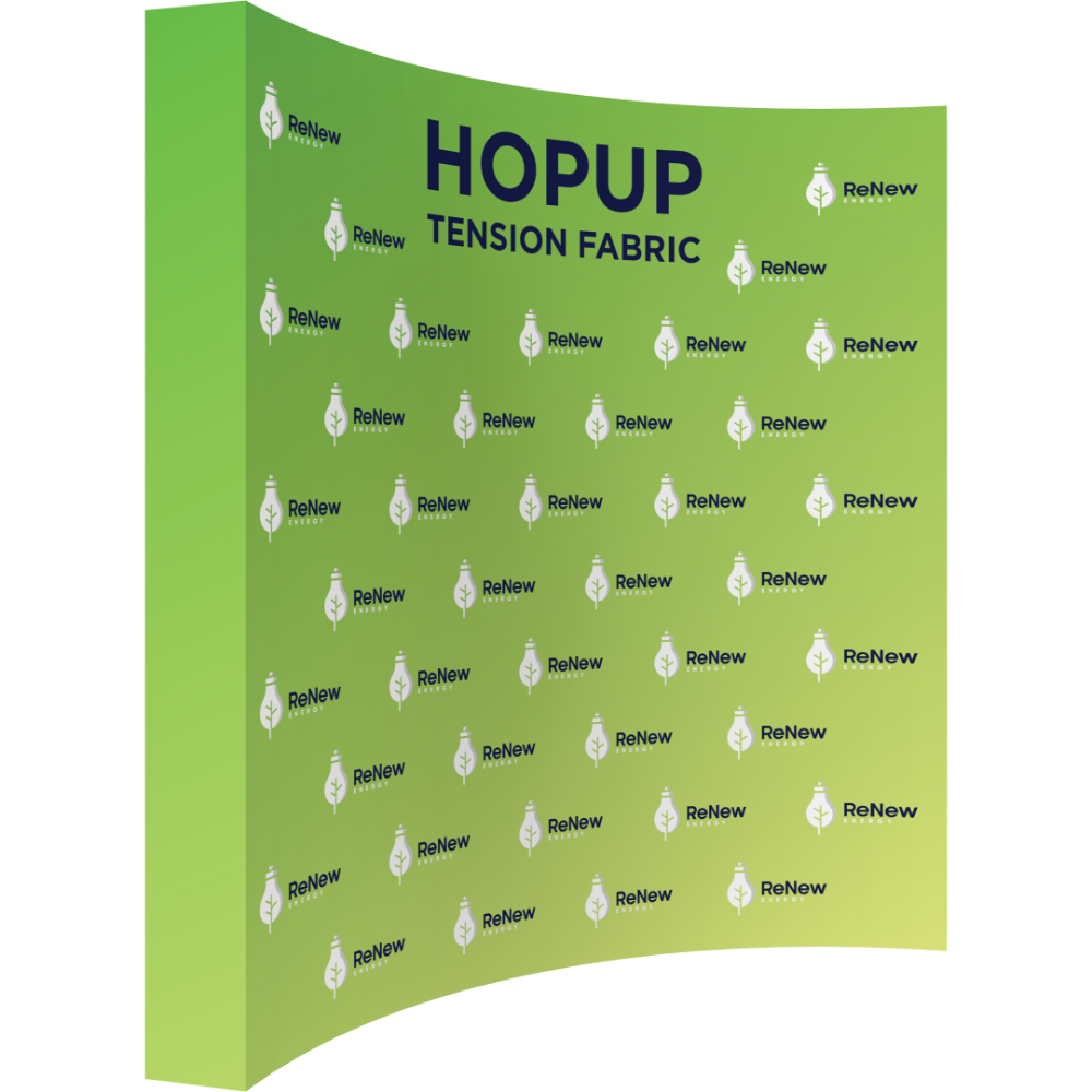 Hopup 10ft Curved Extra Tall Tension Fabric Display