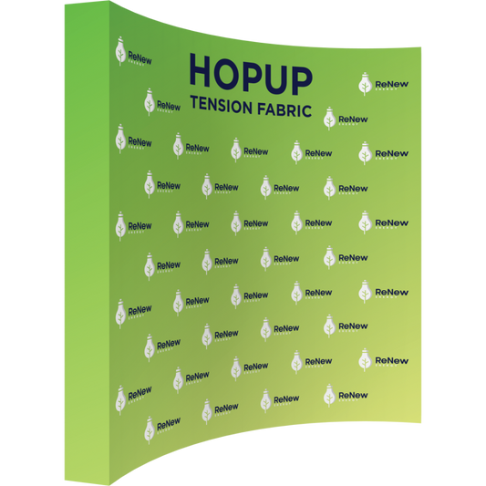 Hopup 10ft Curved Extra Tall Tension Fabric Display