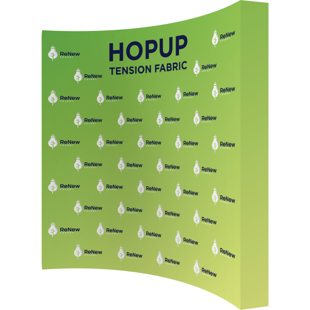 Hopup 10ft Curved Extra Tall Tension Fabric Display