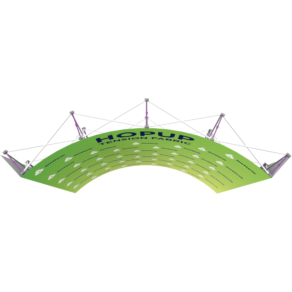 Hopup 10ft Curved Extra Tall Tension Fabric Display