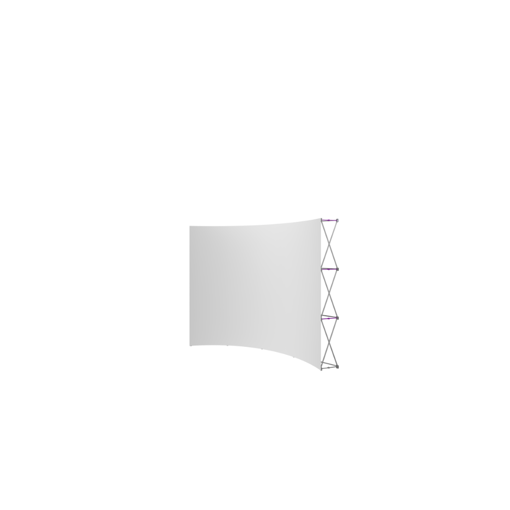 Hopup 10ft Curved Full Height Tension Fabric Display