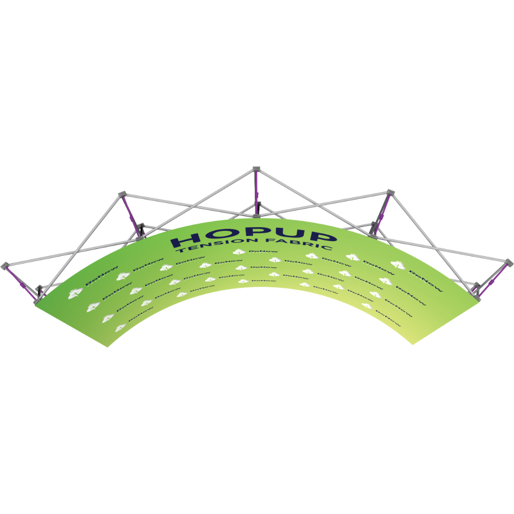 Hopup 10ft Curved Full Height Tension Fabric Display