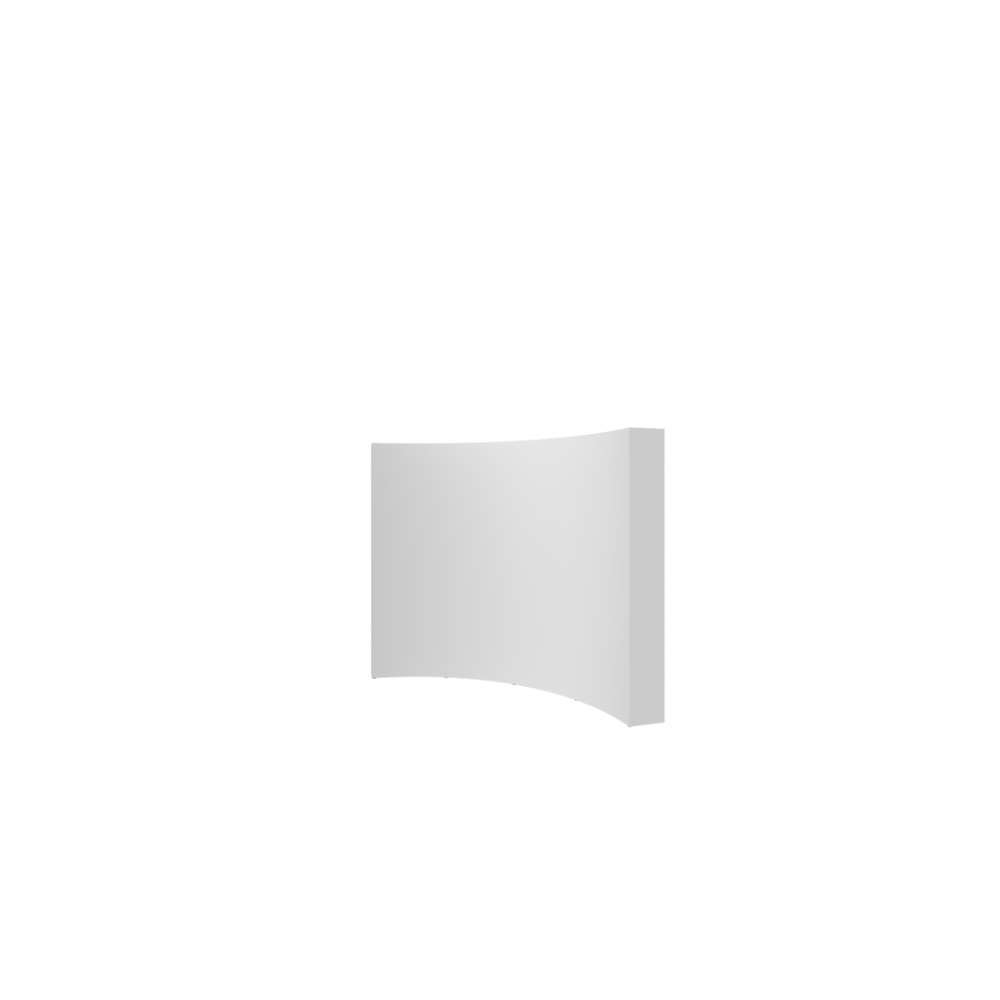 Hopup 10ft Curved Full Height Tension Fabric Display