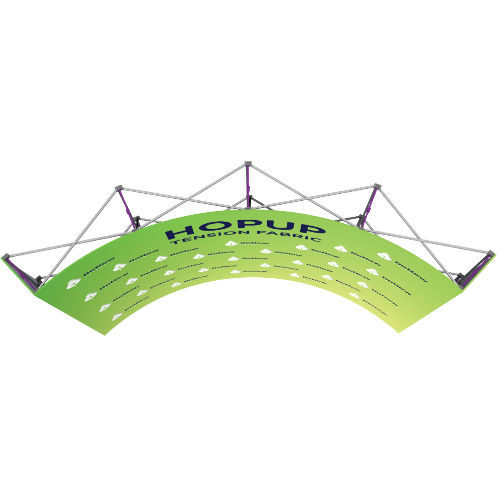Hopup 10ft Curved Full Height Tension Fabric Display