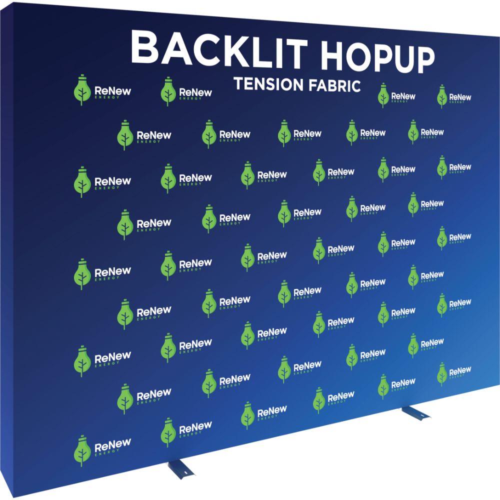 Hopup 10ft Backlit Straight Tension Fabric Display