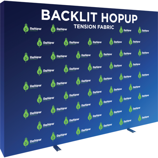 Hopup 10ft Backlit Straight Tension Fabric Display