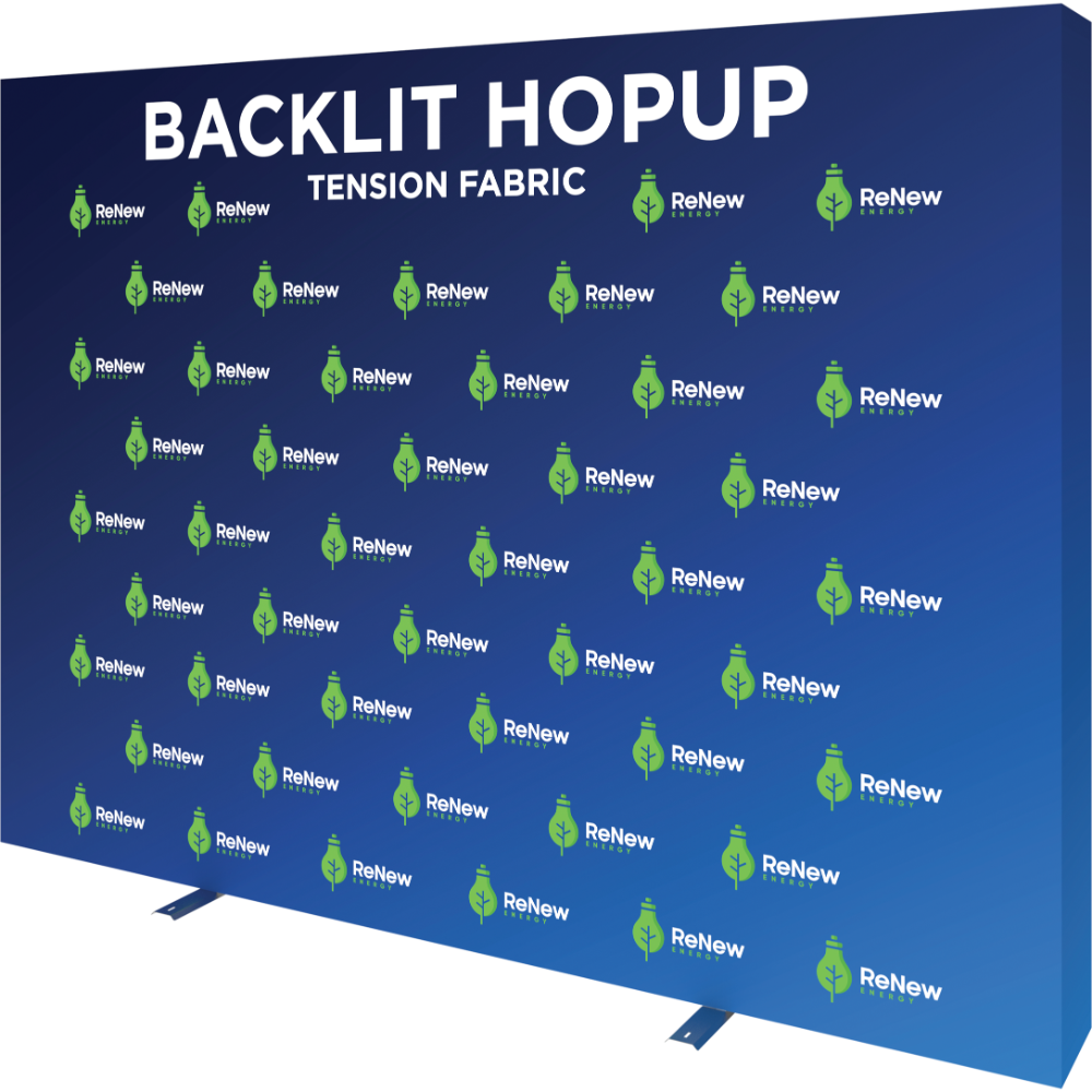 Hopup 10ft Backlit Straight Tension Fabric Display