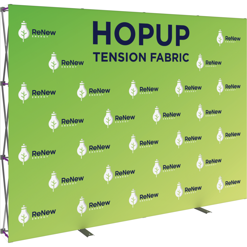 Hopup 10ft Straight Full Height Tension Fabric Display