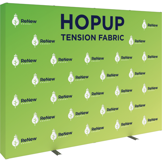 Hopup 10ft Straight Full Height Tension Fabric Display