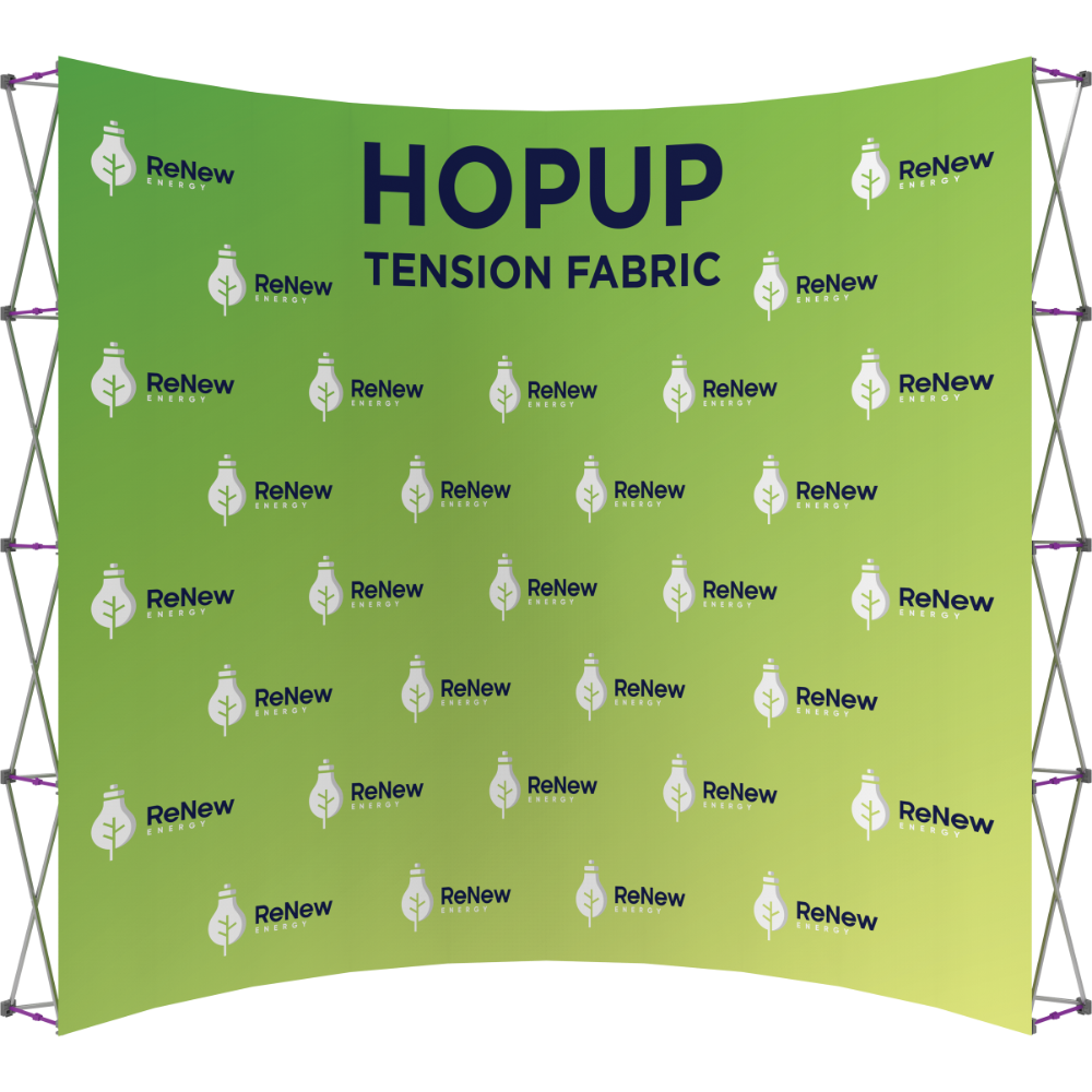 Hopup 13ft Curved Extra Tall Tension Fabric Display