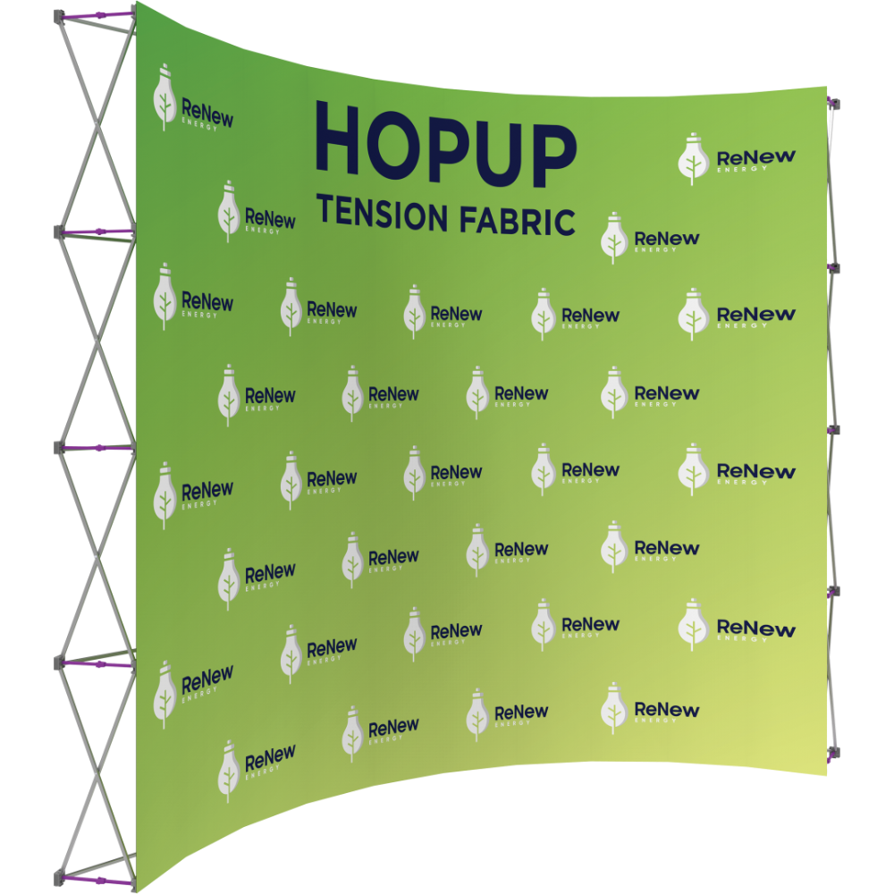 Hopup 13ft Curved Extra Tall Tension Fabric Display