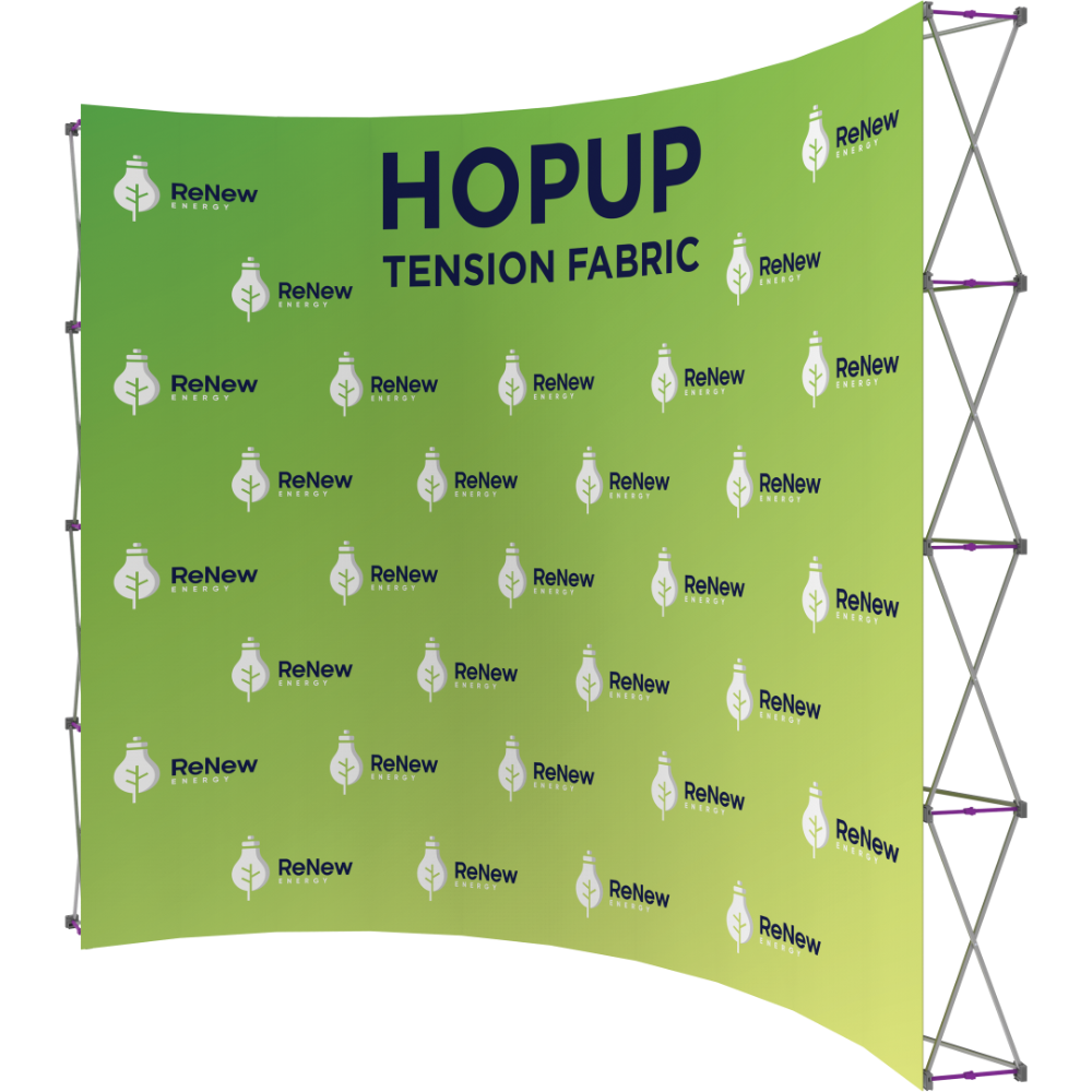 Hopup 13ft Curved Extra Tall Tension Fabric Display