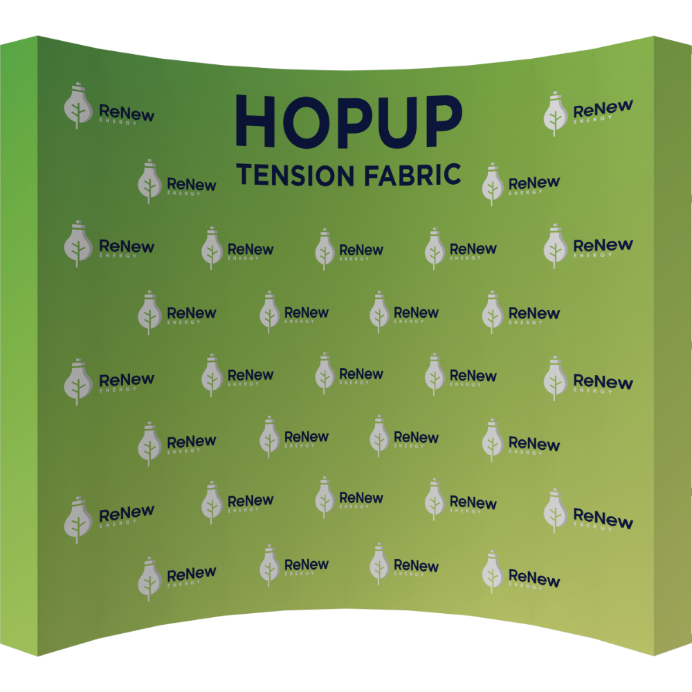 Hopup 13ft Curved Extra Tall Tension Fabric Display