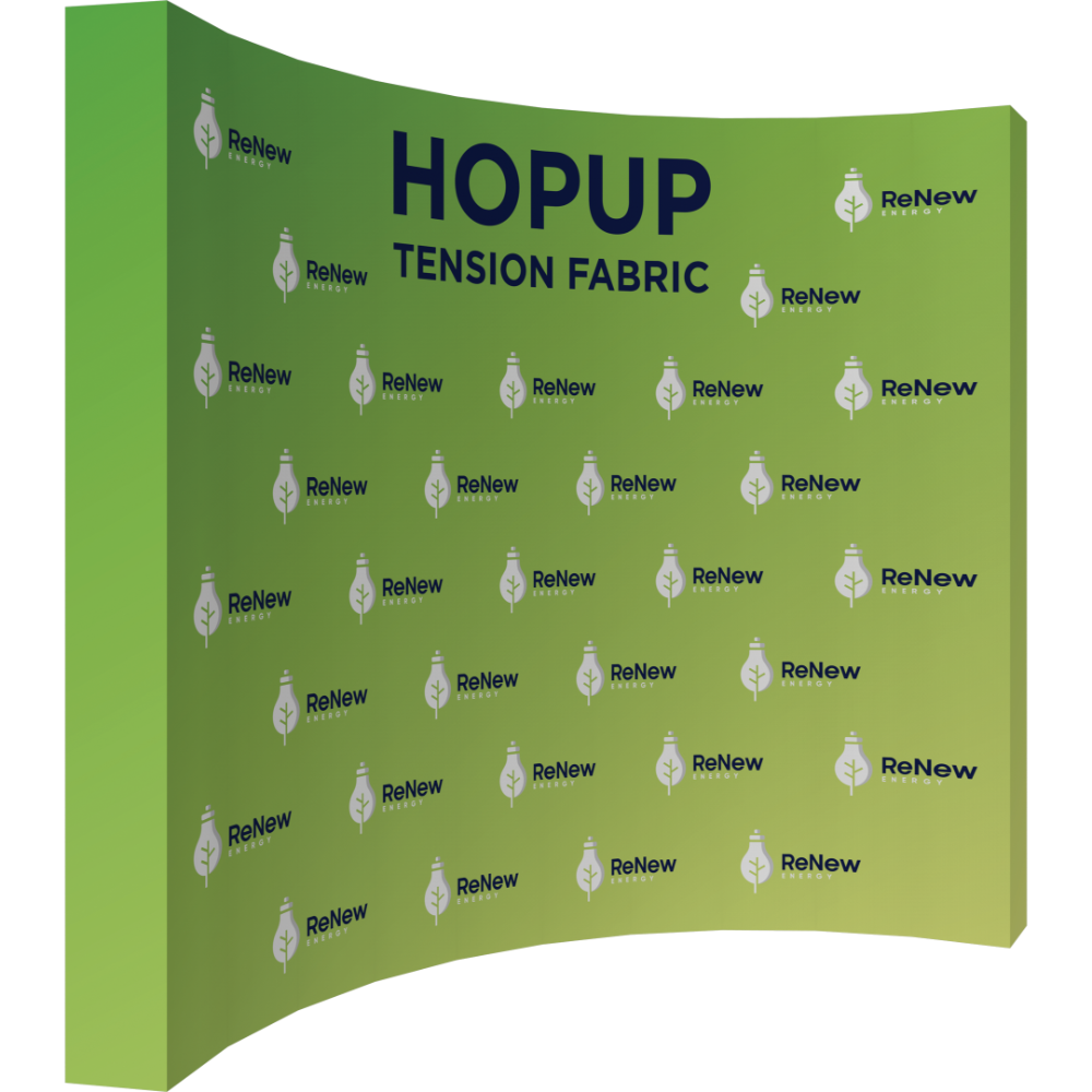 Hopup 13ft Curved Extra Tall Tension Fabric Display