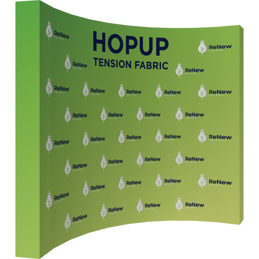 Hopup 13ft Curved Extra Tall Tension Fabric Display