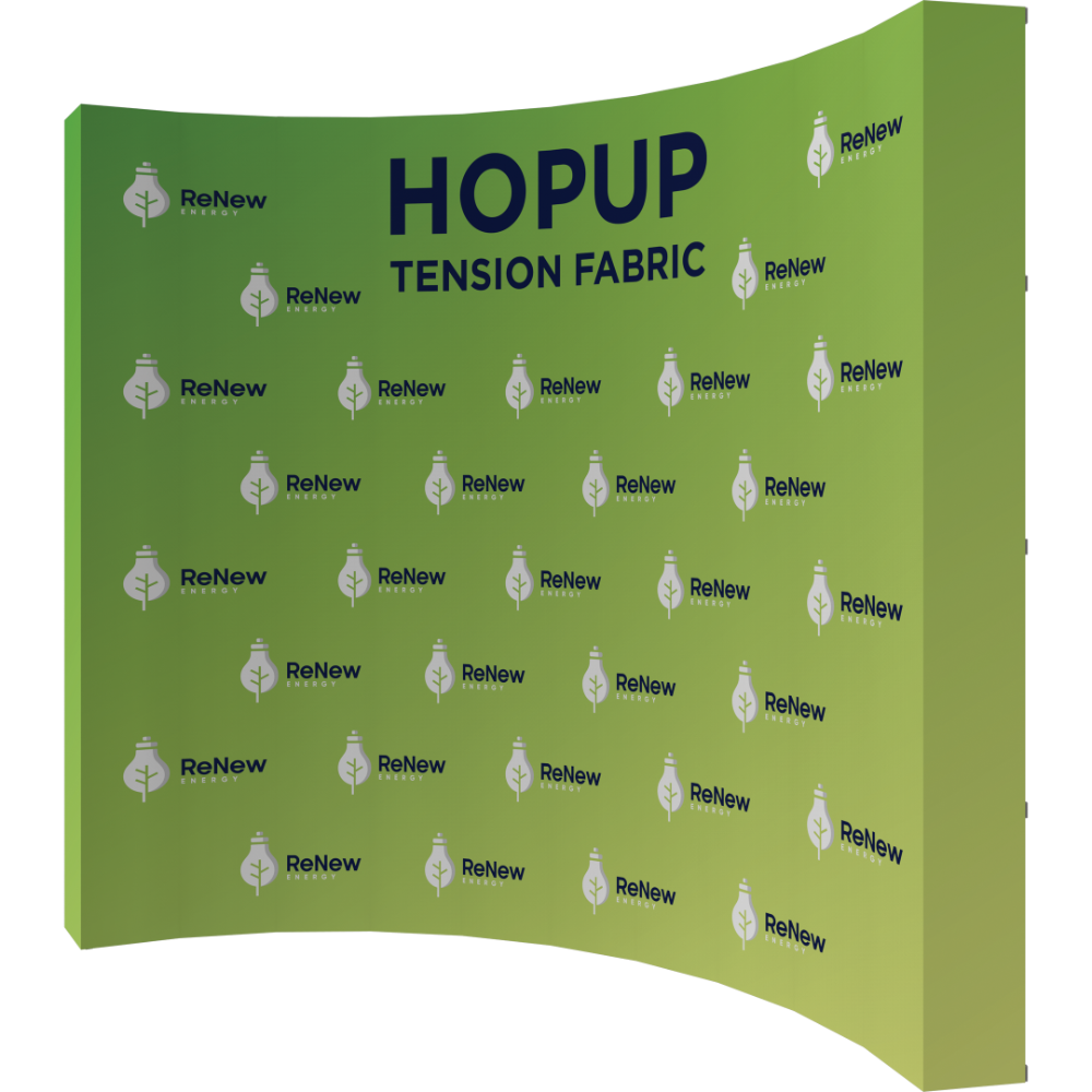 Hopup 13ft Curved Extra Tall Tension Fabric Display