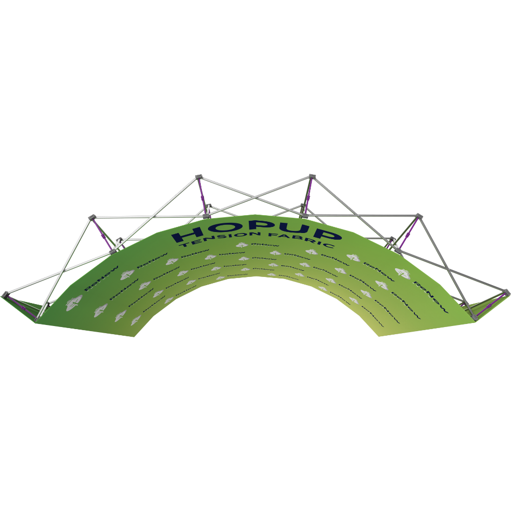 Hopup 13ft Curved Extra Tall Tension Fabric Display