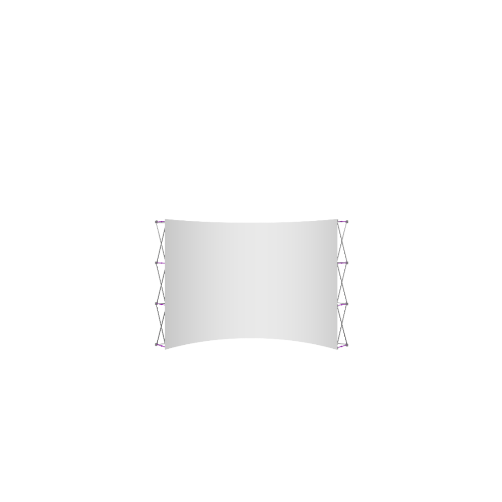 Hopup 13ft Curved Full Height Tension Fabric Display