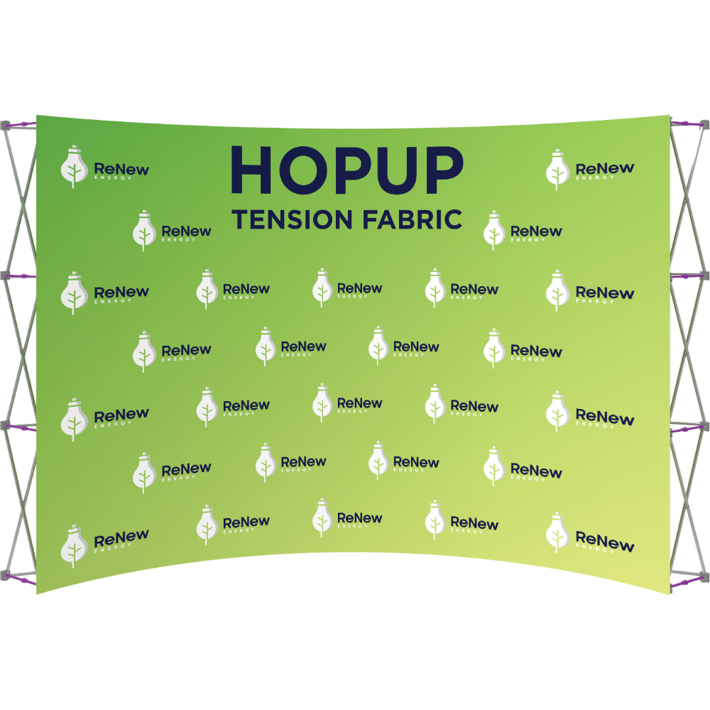 Hopup 13ft Curved Full Height Tension Fabric Display