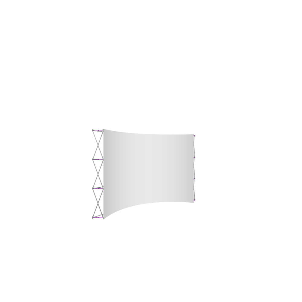 Hopup 13ft Curved Full Height Tension Fabric Display
