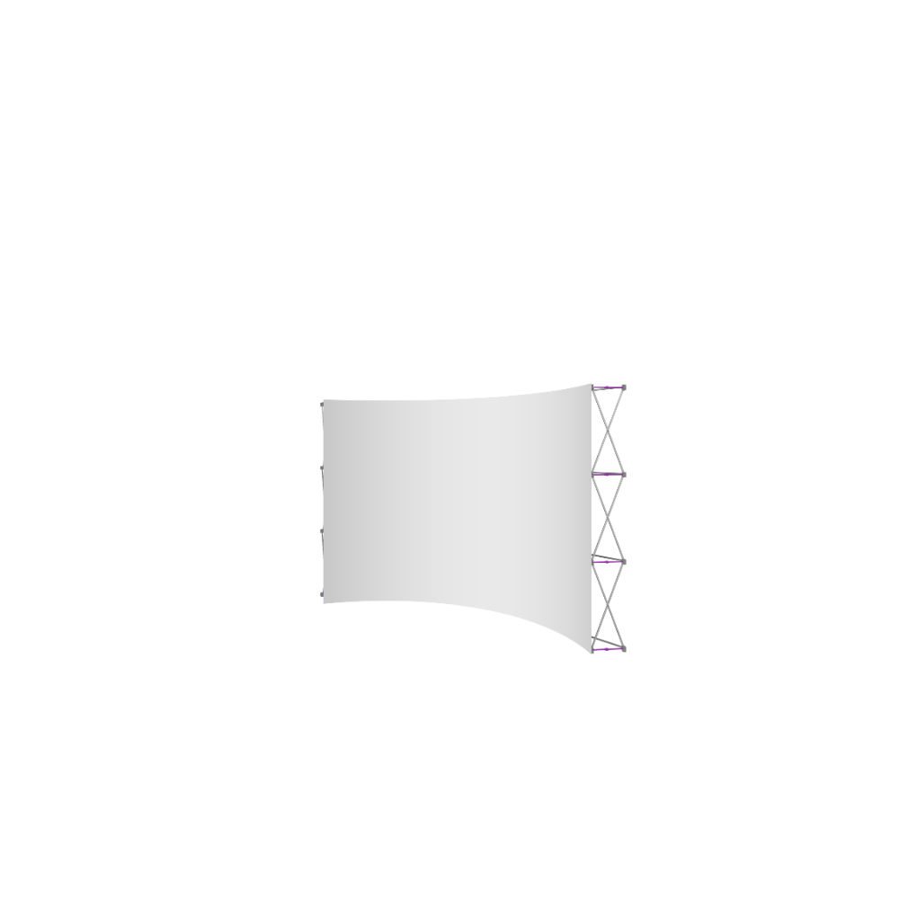 Hopup 13ft Curved Full Height Tension Fabric Display