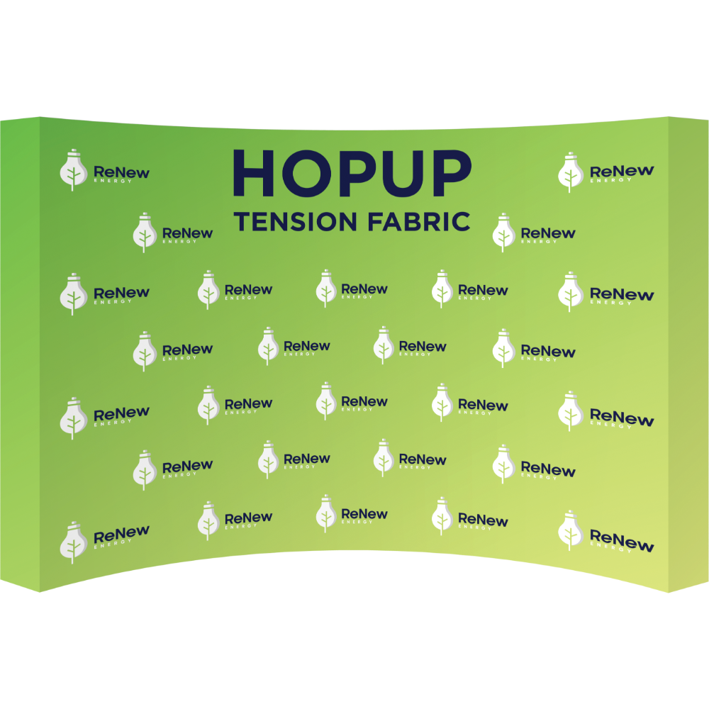 Hopup 13ft Curved Full Height Tension Fabric Display