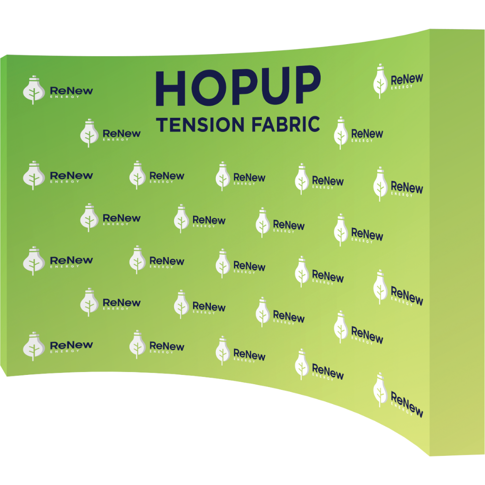 Hopup 13ft Curved Full Height Tension Fabric Display