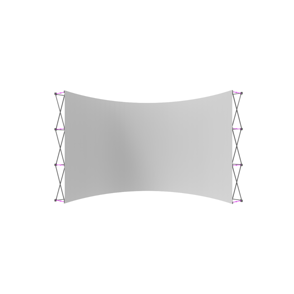 Hopup 15ft Curved Full Height Tension Fabric Display