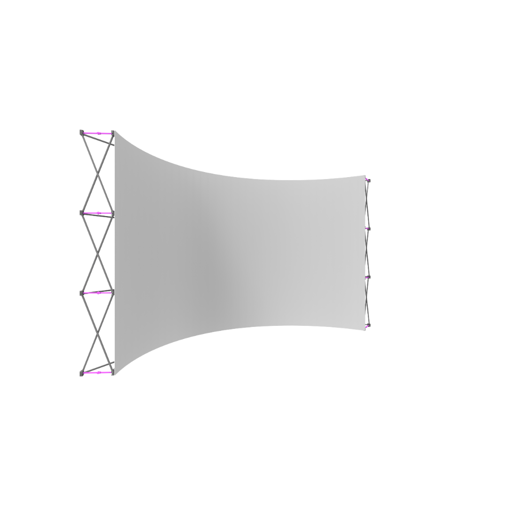 Hopup 15ft Curved Full Height Tension Fabric Display