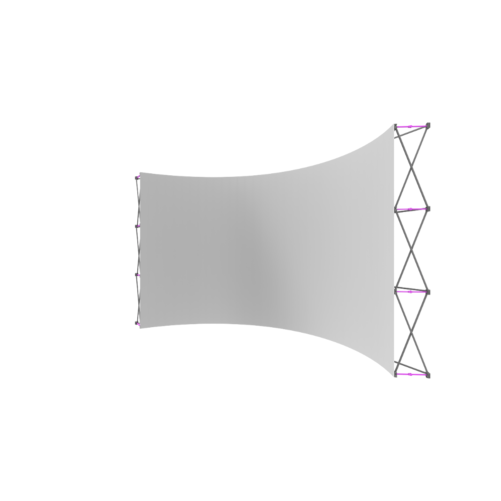 Hopup 15ft Curved Full Height Tension Fabric Display