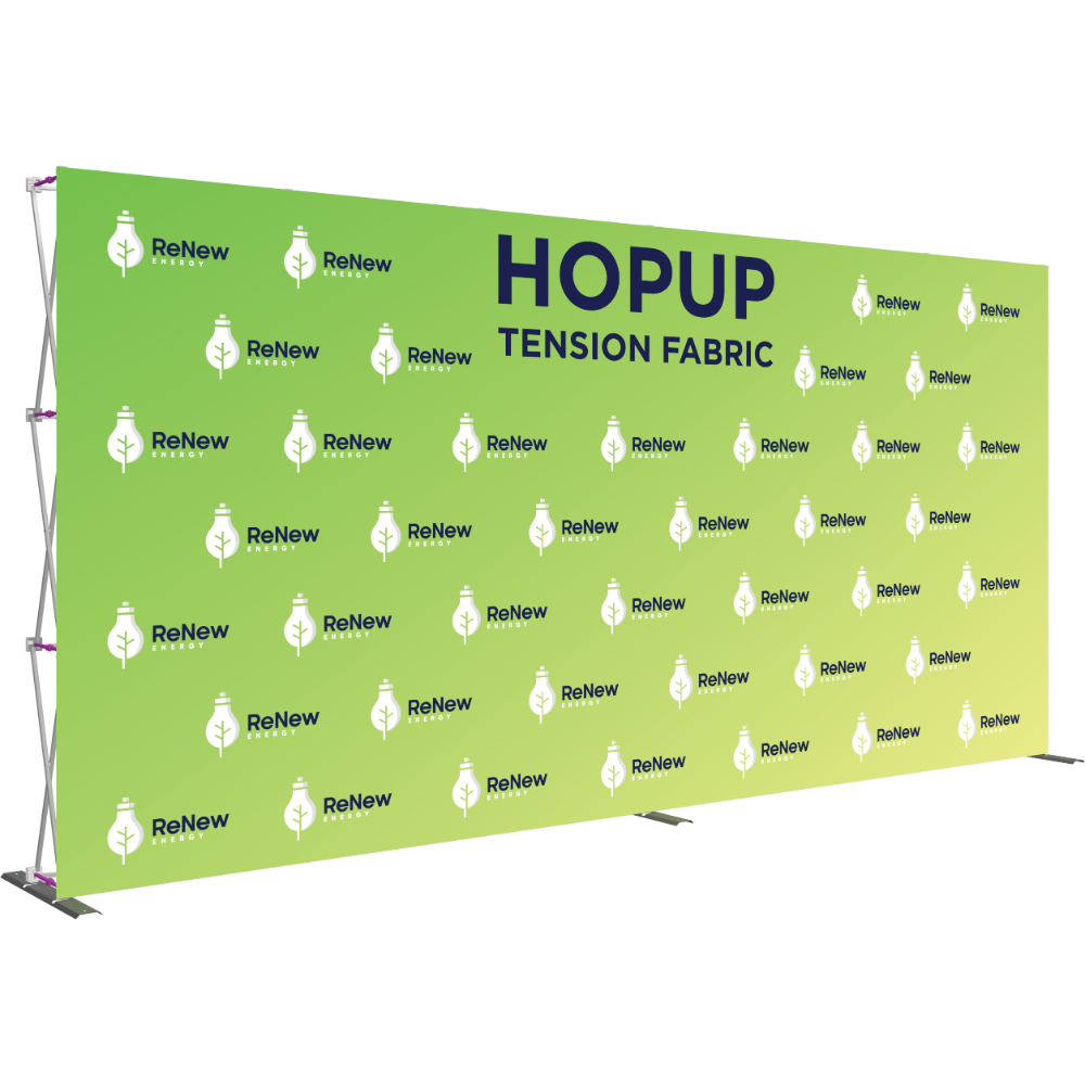 Hopup 15ft Straight Full Height Tension Fabric Display